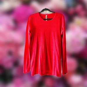 WATERMELON RED LULULEMON ATHLETICA SHIRT SIZE 12